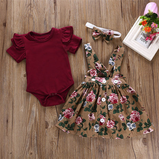 Two-piece romper and dress/shorts