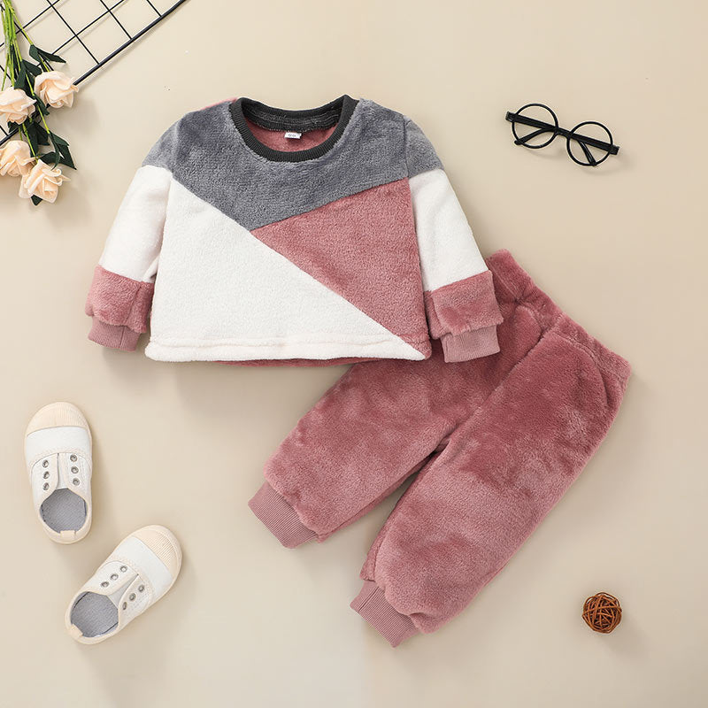 Casual two-piece baby sweater