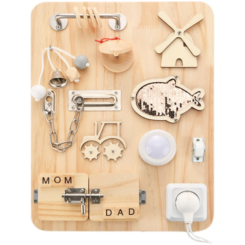 Wooden baby activity boards