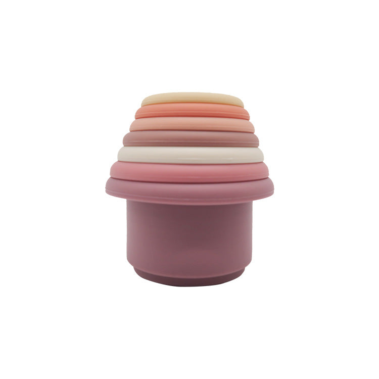 Silicone stacking cups