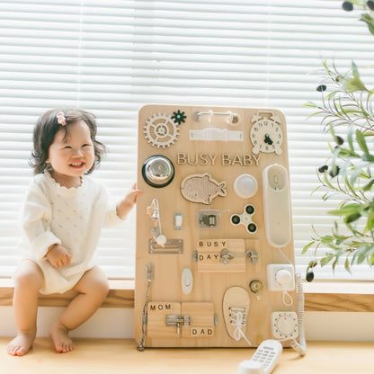 Wooden baby activity boards